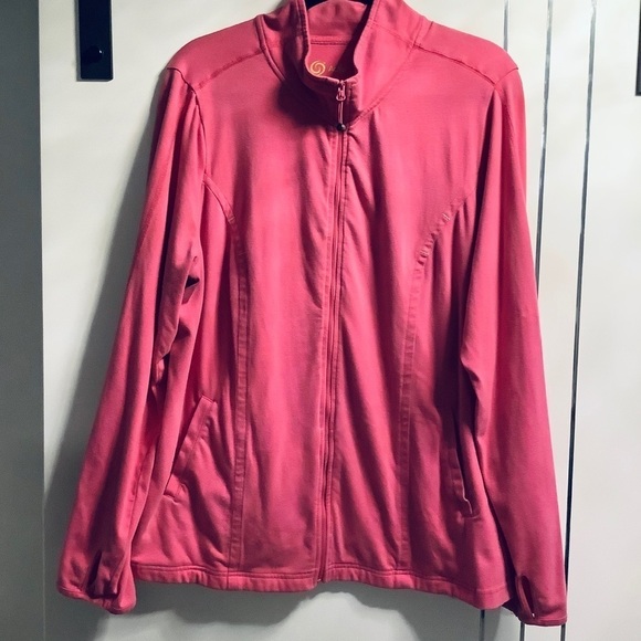 Penningtons Jackets & Blazers - Plus Size 1X Pink Active Zone Jacket